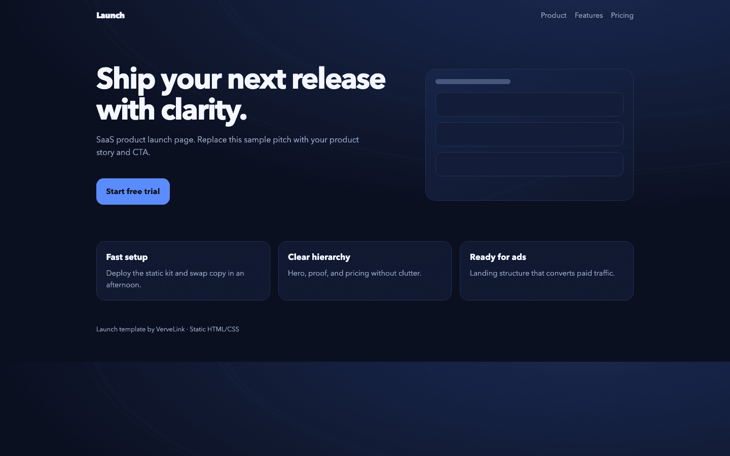 Launch template preview
